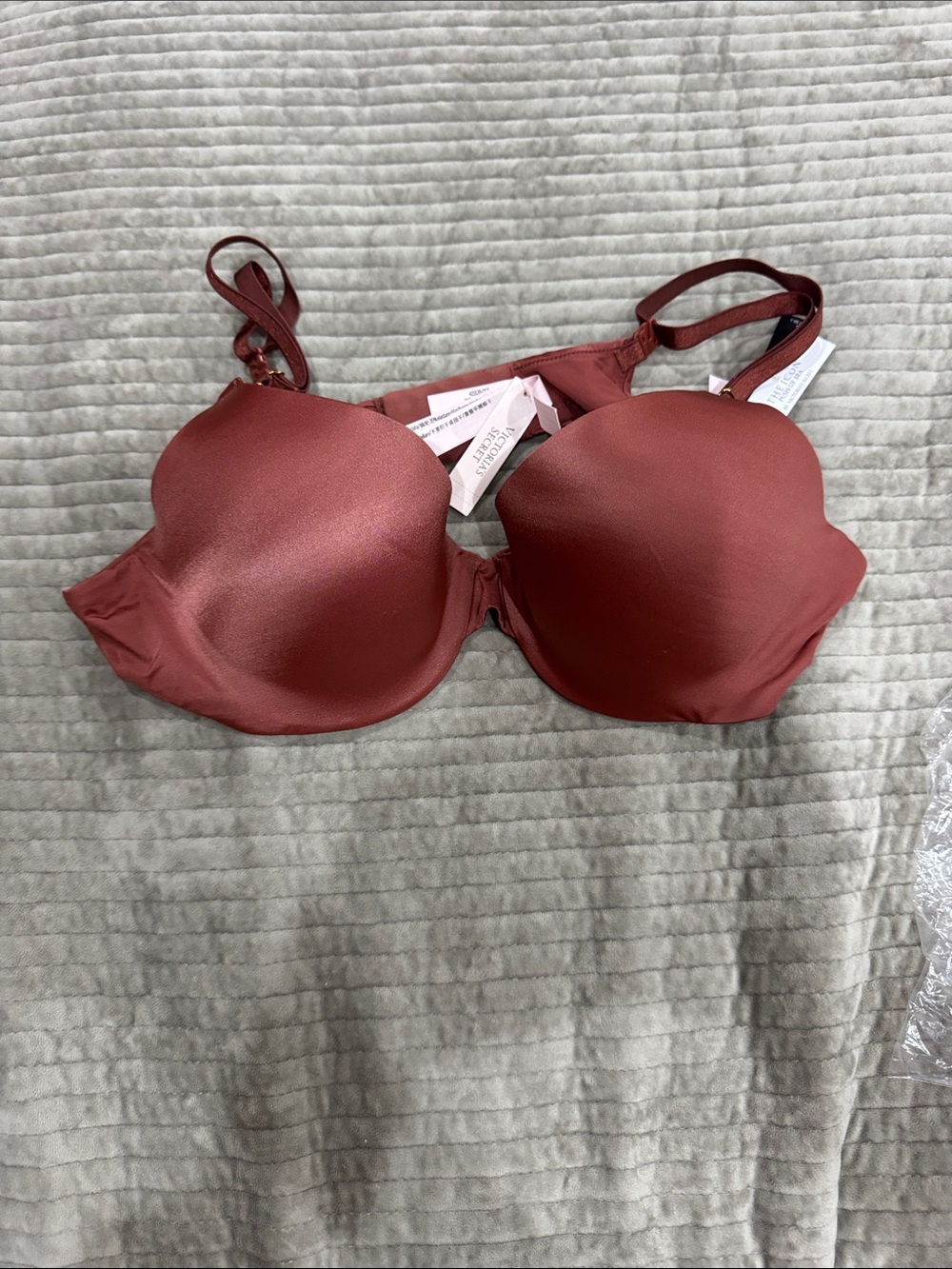 Victoria's Secret Smooth The Icon Push Up Bra Deep Rose 38B